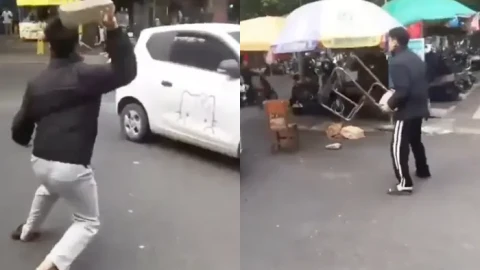 鑫宏东海市场持刀伤人